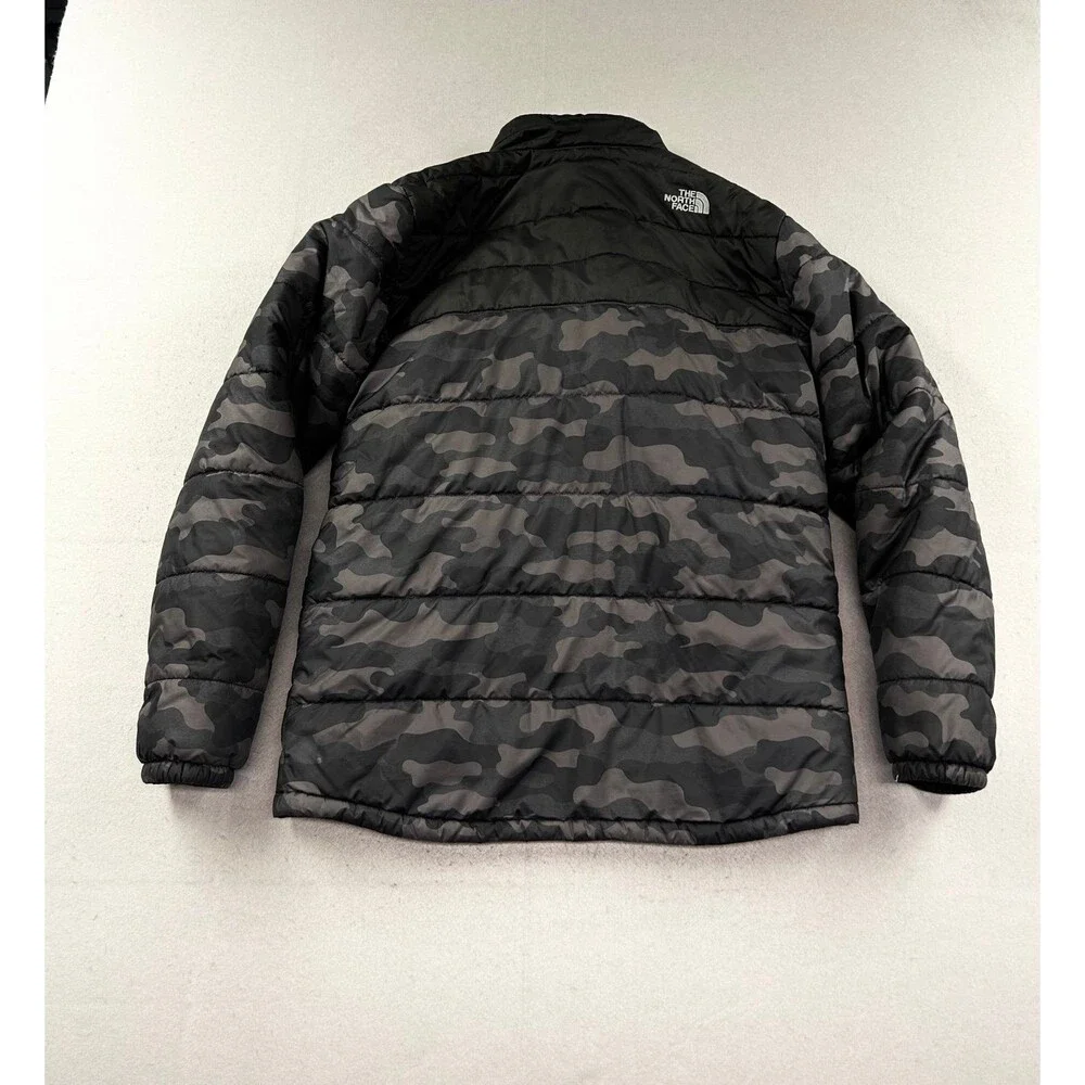 Boys The Nortn Face Garçons Camo Full Zip 3 in 1 Puffer Jacket XL